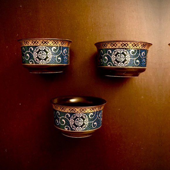 Set of 6 Traditional Chinese Tea Cups • Delicate • Tea Time - Picture 1 of 4